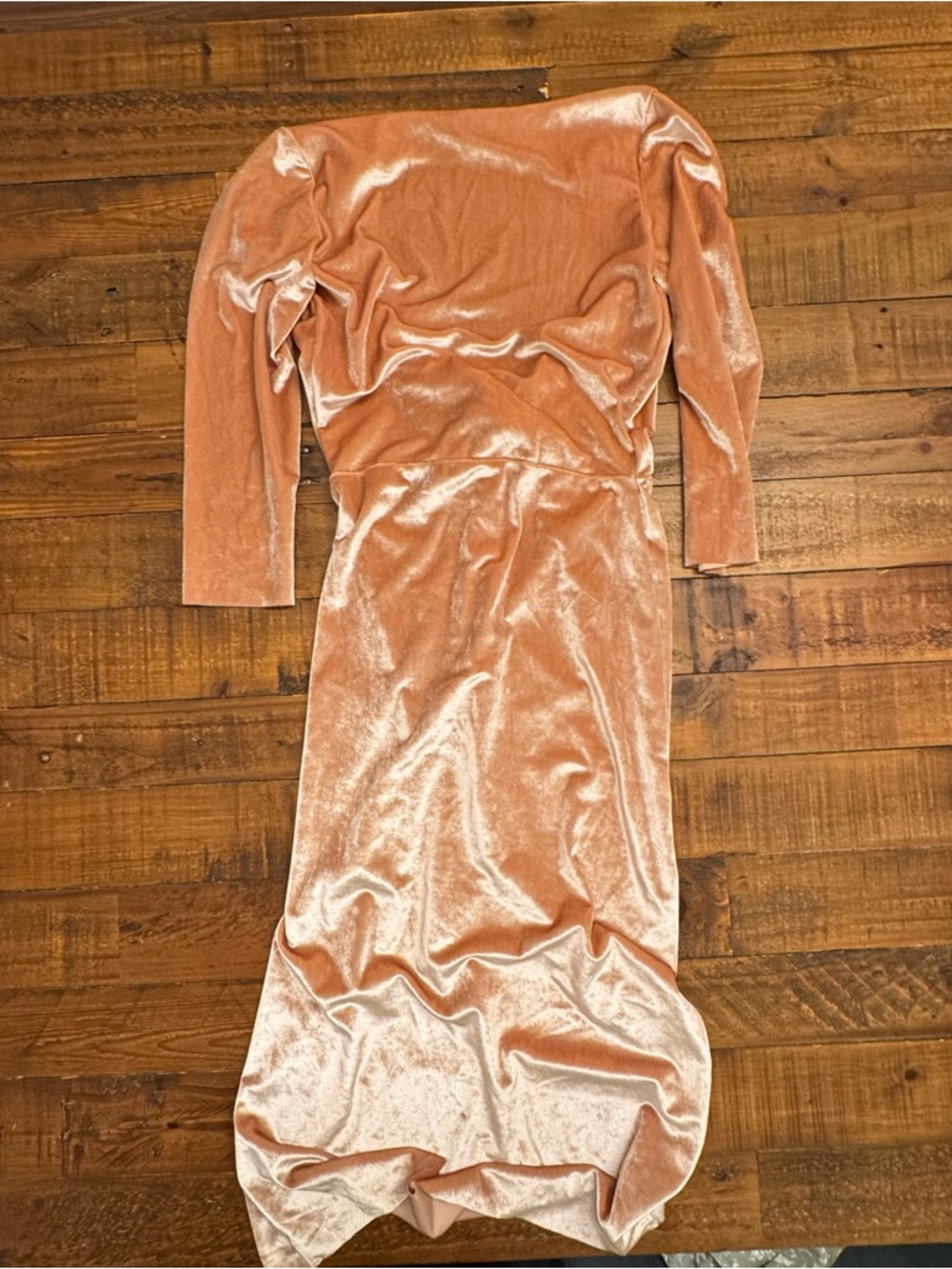 ZARA Velvet Knot Front Wrap Dress - Picture 5 of 6
